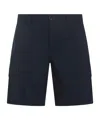 Ps By Paul Smith Mid-rise Cargo Shorts In Black