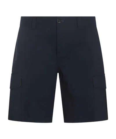 Ps By Paul Smith Mid-rise Cargo Shorts In Black