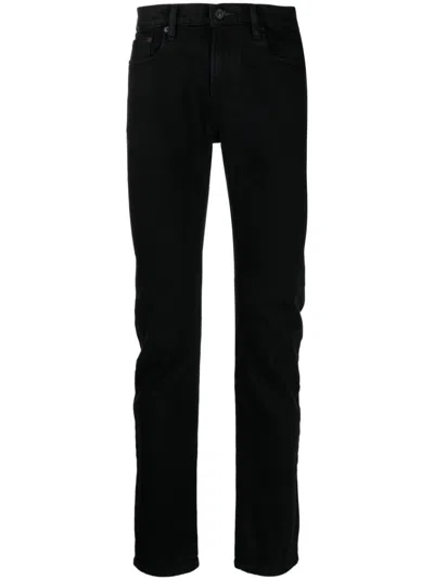 Ps By Paul Smith Organic Stretch Tapered Jeans In Black
