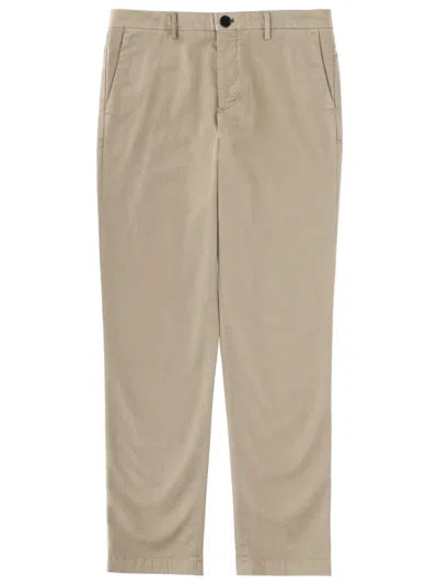 Ps By Paul Smith Mid-fit Straight-leg Chino Pants In Brown