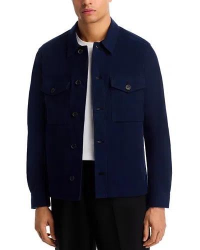 Ps By Paul Smith Military Overshirt In Blue