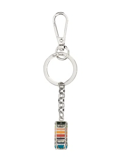 Ps By Paul Smith Mini Keychain Keyring In Cyclist Stripe