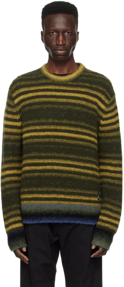 Ps By Paul Smith Multicolor Stripe Jumper In 38 Greens