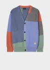 Ps By Paul Smith Multicolour Colour-block Cotton Cardigan In Multicolour