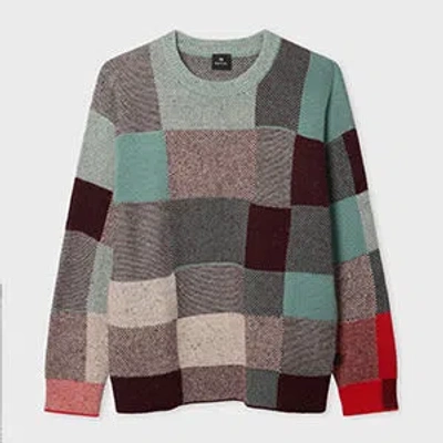 Ps By Paul Smith Sweater With Geometric Pattern Ps Paul Smith In Multi