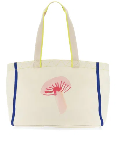 Ps By Paul Smith Mushroom Tote Bag In White