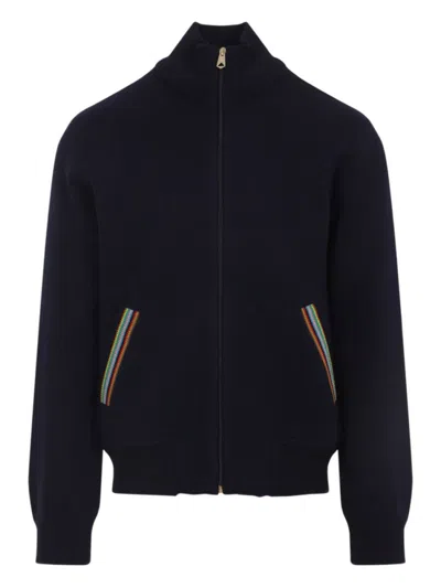PS BY PAUL SMITH NAVY BLUE BOMBER JACKET