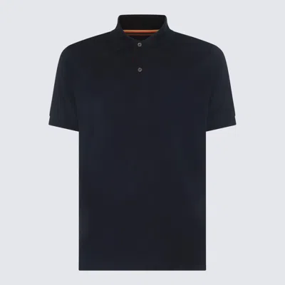Ps By Paul Smith Navy Blue Cotton Polo Shirt Polo Shirt In Very Dark Navy