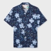 Ps By Paul Smith All-over Floral Shirt In Blue