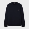 Ps By Paul Smith Navy Blue Zebra Logo Cotton Sweatshirt In Blue