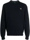 Ps By Paul Smith Ps Paul Smith Mens Reg Fit Sweatshirt Man Sweatshirt Midnight Blue Size S Organic Cotton In Navy Blue