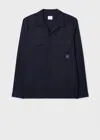 Ps By Paul Smith Ps Paul Smith Cotton-blend Overshirt Jacket In Blue