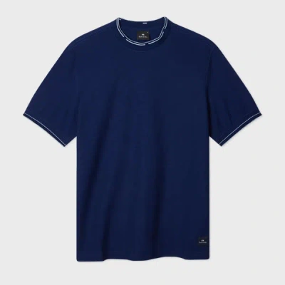 Ps By Paul Smith Navy Cotton Pique T-shirt Blue
