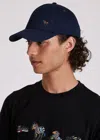 Ps By Paul Smith Navy Cotton Zebra Logo Baseball Cap In Blue