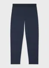 Ps By Paul Smith Navy Double Face Cotton-blend Sweatpants Blue