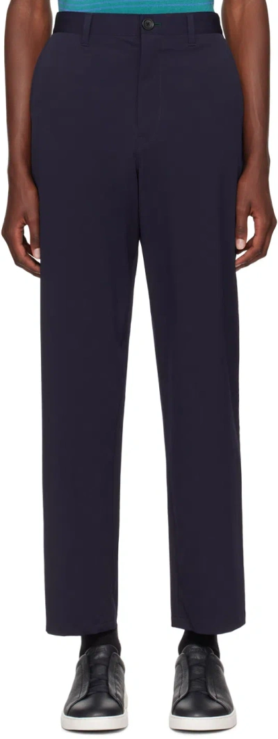 Ps By Paul Smith Navy Loose-fit Trousers In 47 Blues