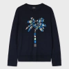 Ps By Paul Smith Paul Smith Palm Tree Merino Wool Sweater In Blue
