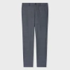 Ps By Paul Smith Navy Mid-fit Woven Wool-blend Chinos Blue In Blue