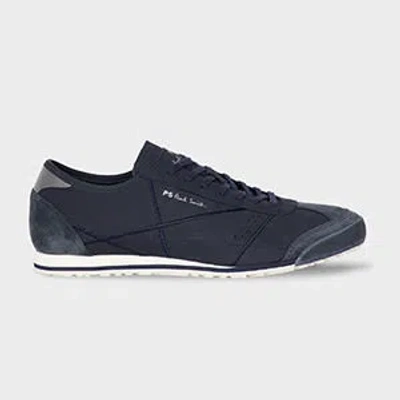 Ps By Paul Smith Navy Nubuck 'mestre' Trainers Blue