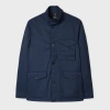 Ps By Paul Smith Navy Nylon Field Jacket Blue In Blue