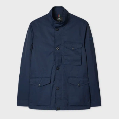 Ps By Paul Smith Navy Nylon Field Jacket Blue