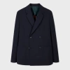 Ps By Paul Smith Notched-lapels Double-breasted Blazer In Blue