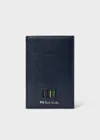 Ps By Paul Smith Navy 'sports Stripe' Card Holder Blue