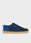 Ps By Paul Smith Navy Suede 'buster' Shoes Blue In Blue