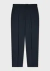 Ps By Paul Smith Navy Modal-cotton Elasticated Waist Trousers Blue In Blue