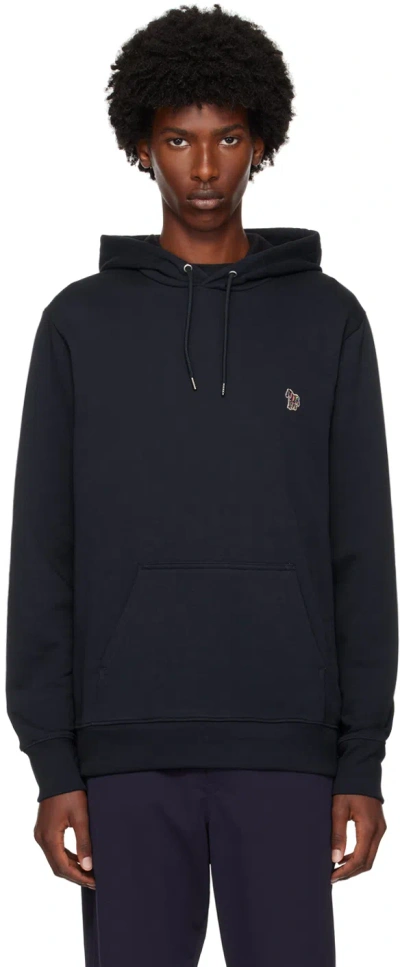 Ps By Paul Smith Navy Zebra Hoodie In 49 Blues