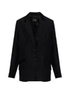 Ps By Paul Smith Notched-lapel Blazer In Black