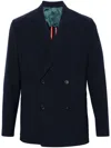Ps By Paul Smith Notched-lapels Double-breasted Blazer In Blue