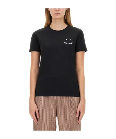 Ps By Paul Smith T-shirt With Logo In Black