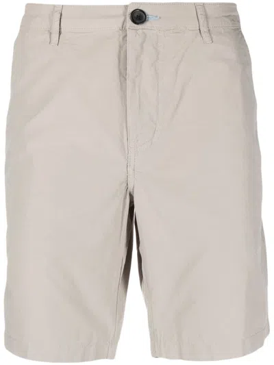 Ps By Paul Smith Organic-cotton Bermuda Shorts In Grey