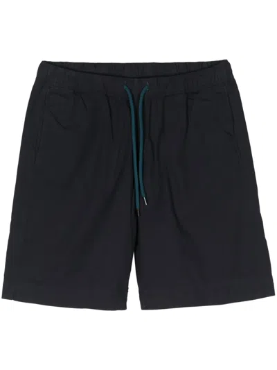 Ps By Paul Smith Organic Cotton Deck Shorts In Blue