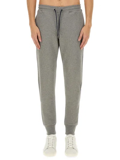 Ps By Paul Smith Organic Cotton Jogging Pants In Gray