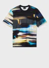 Ps By Paul Smith Abstract-print Shirt In Blue