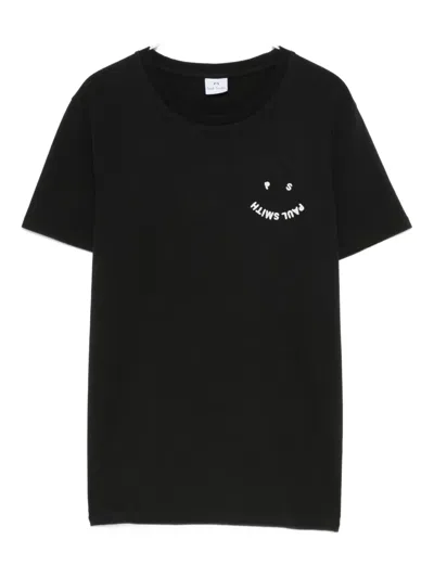 Ps By Paul Smith Organic-cotton T-shirt In Black
