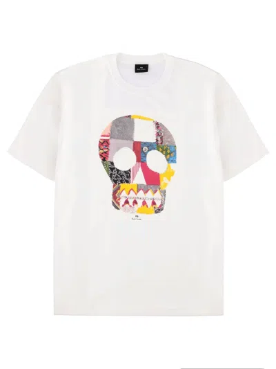 Ps By Paul Smith Organic Cotton T-shirt For Men In White