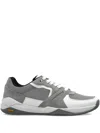 Ps By Paul Smith Ossi Mesh-panel Suede Sneaker In Gray