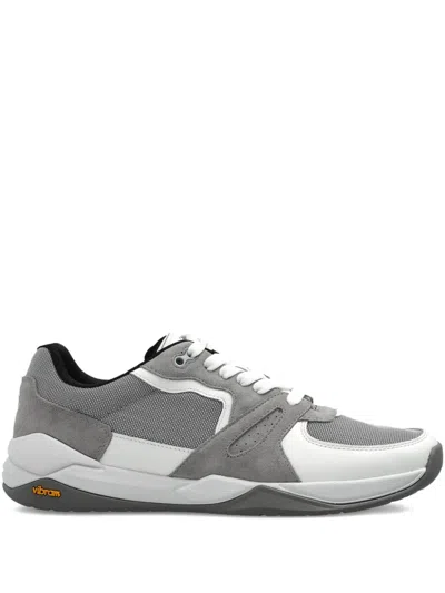 Ps By Paul Smith Ossi Mesh-panel Suede Sneaker In Gray