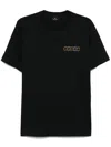 Ps By Paul Smith Overlapping Circles-print T-shirt In Black
