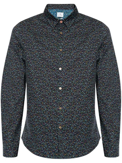 Ps By Paul Smith Oxalis Floral-print Shirt In Multi