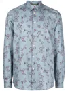 Ps By Paul Smith Hemd Mit Paisley-print In Blau