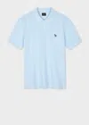 Ps By Paul Smith Mens Reg Fit Ss Polo Shirt Zebra Blue In Blue