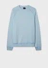 Ps By Paul Smith Pale Blue 'happy' Raglan Sweatshirt