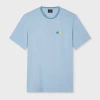Ps By Paul Smith Pale Blue Regular-fit Cotton Logo T-shirt In Blue
