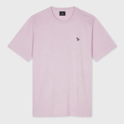 Ps By Paul Smith Pale Pink Organic Cotton Zebra Logo T-shirt