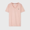 Ps By Paul Smith Womens V Neck Zebra T-shirt Pink In Pink