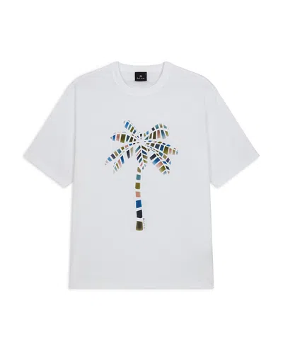 Ps By Paul Smith Palm Graphic Tee In White